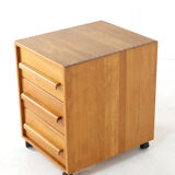 Danish chest of drawers - on wheels - mid century modern design