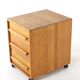 Danish chest of drawers - on wheels - mid century modern design