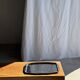 Vintage rectangular silver-plated tray with handles L37 W27 H1.5
