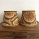 Vintage clip-on lampshades for bedside lamps