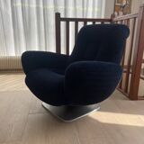 Sofa set + armchair + footrest Jean Prévost – 1970s