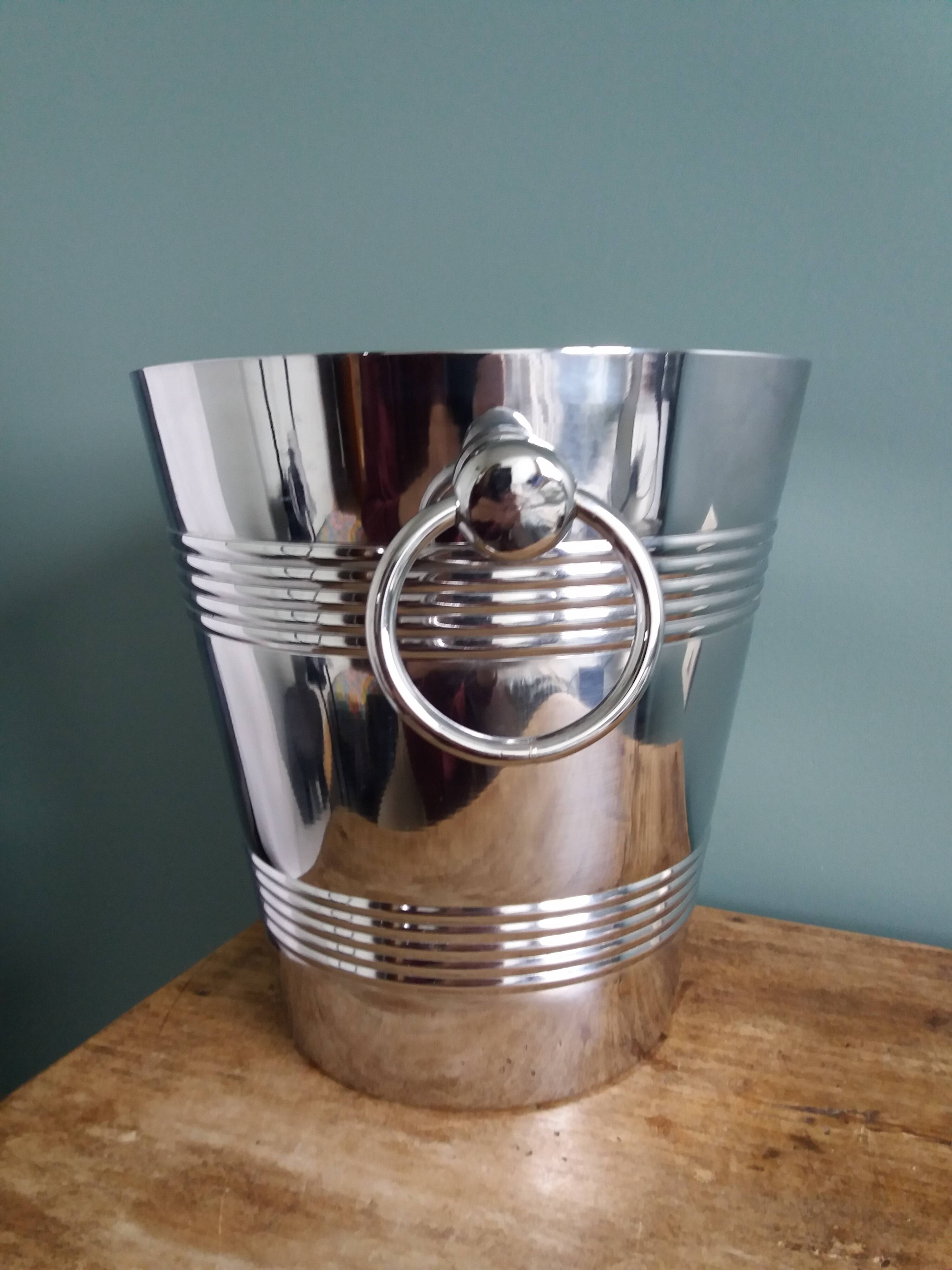 Silver-plated champagne bucket