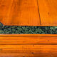 Tale basse vintage en bois massif et marqueterie de marbre