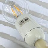 Large mushroom table lamp by Peill and Putzler in smoked glass XL 1970