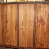 Low Art Deco oak and marble sideboard