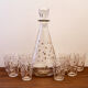 Liquor service 8 glasses 60s
