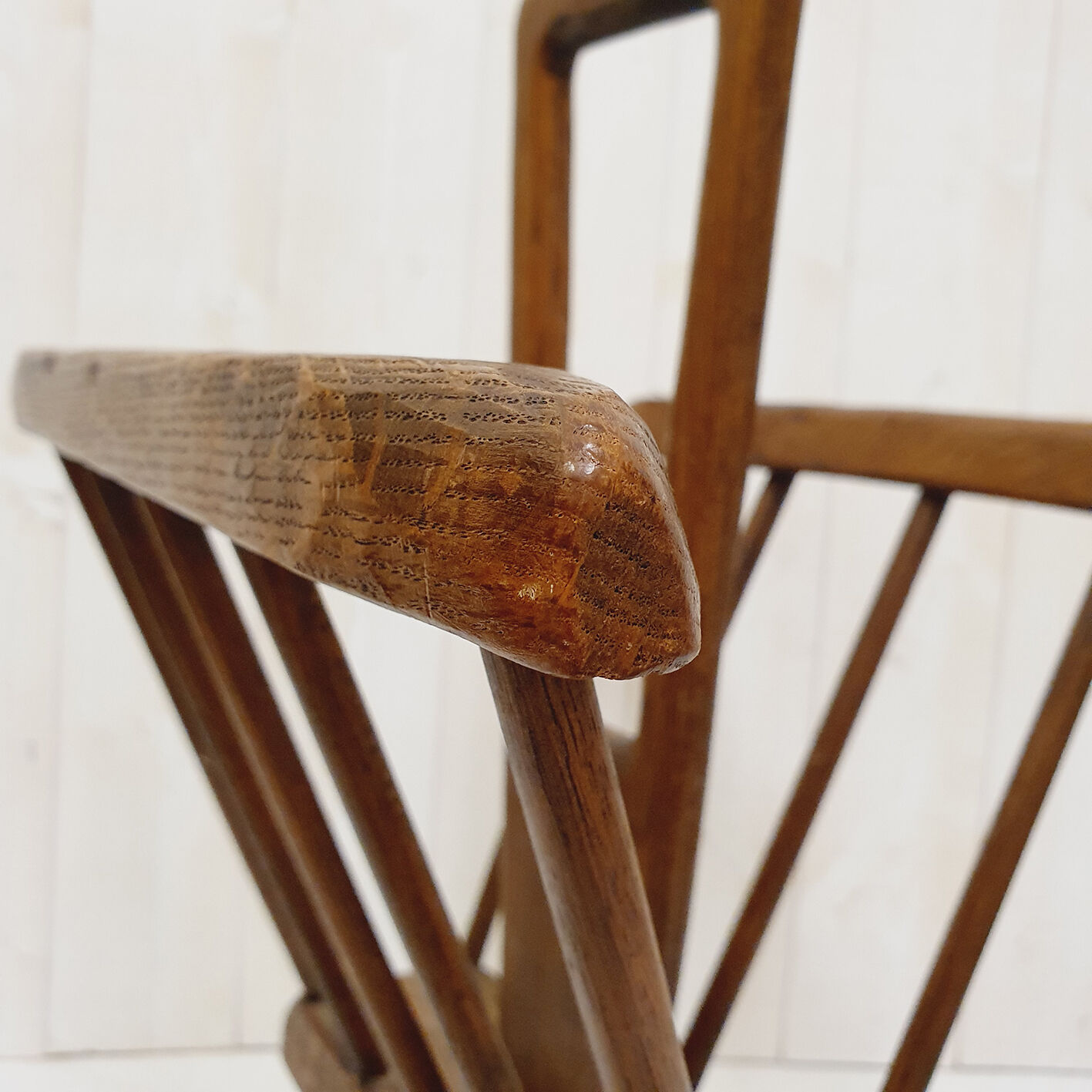 Brutalist wooden magazine racks