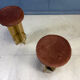 Vintage Italian brass bar stools, 1970s