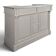 Bar counter in solid grey patinated pine