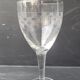 5 chiseled glass stems 1950