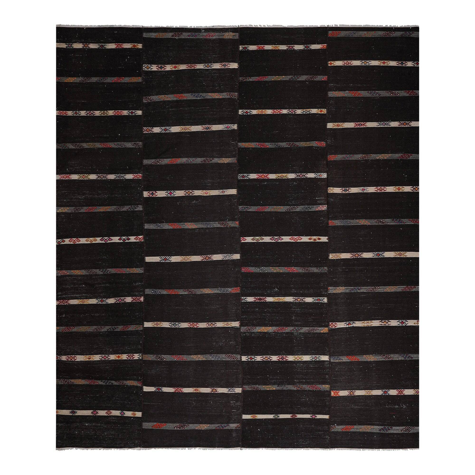 Tapis Kilim turc vintage tissé main