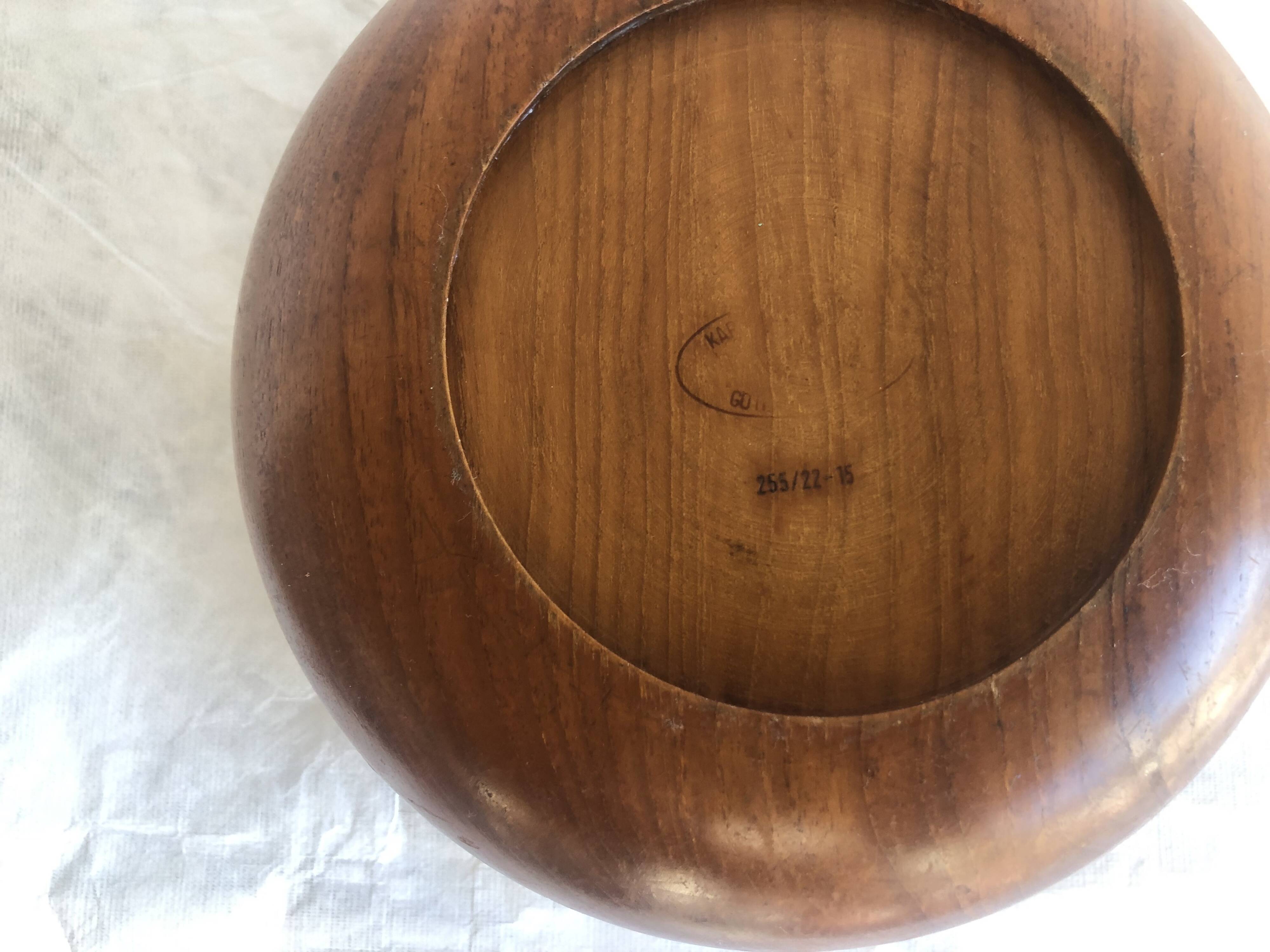 Vintage teak salad bowl