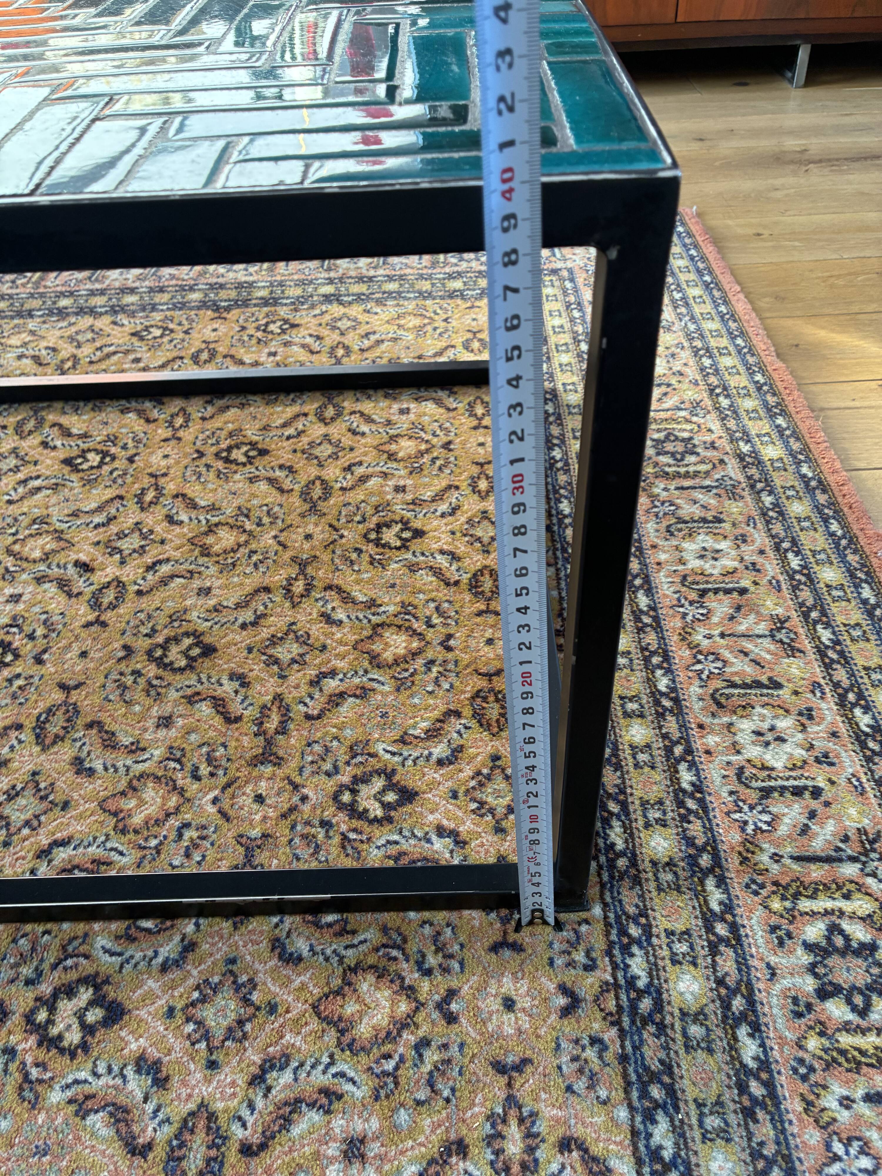 Contemporary ceramic tile table