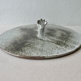 Sandstone cheese platter by Chantal and Thierry Robert, 70s