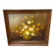 Oil on canvas bouquet flower Robert Cox