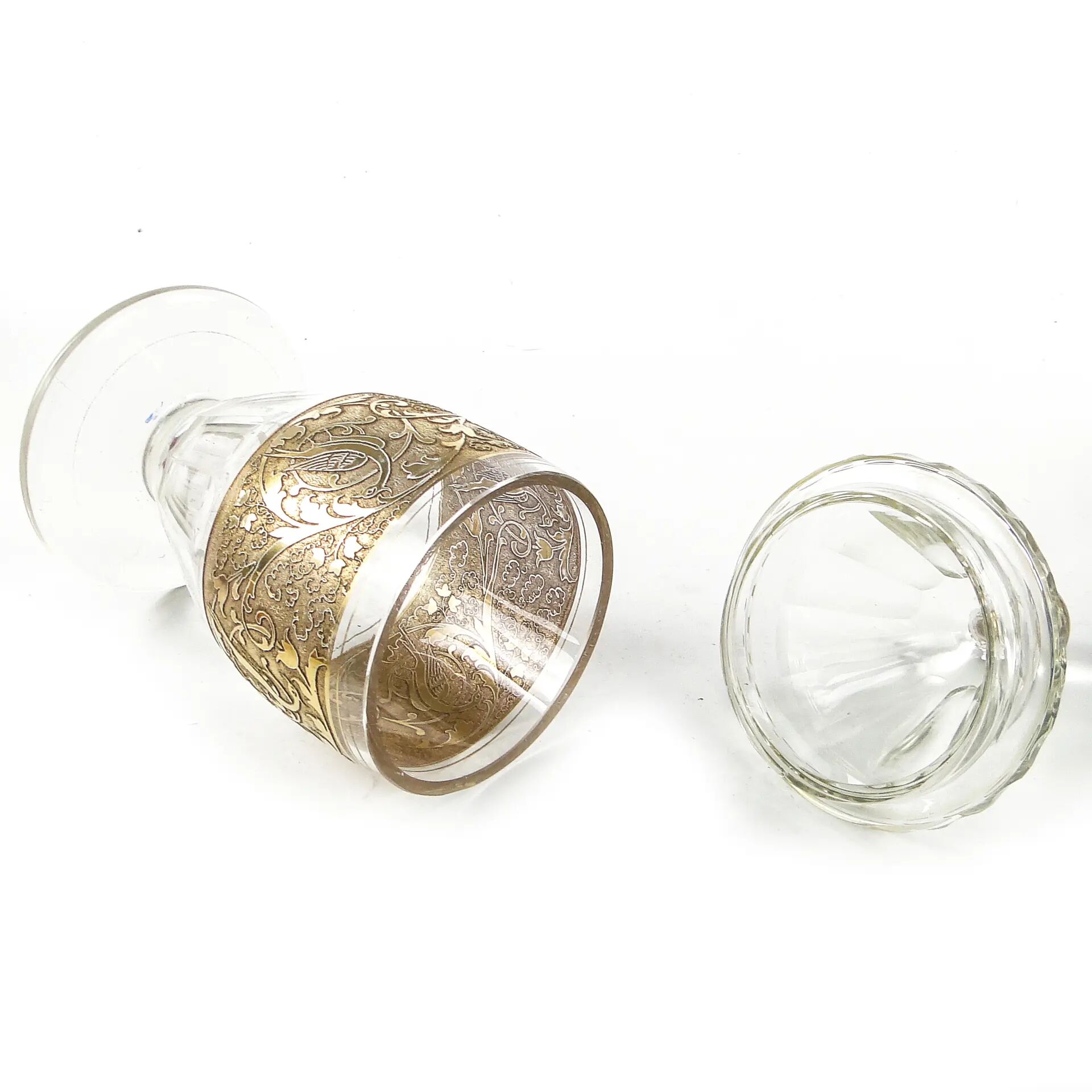Art Deco bonbonniere, crystal, Czechoslovakia, 1930s