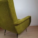 Vintage velvet armchairs 1950 by Gigi Radice Italy