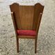 6 art deco chairs with red velvet seats