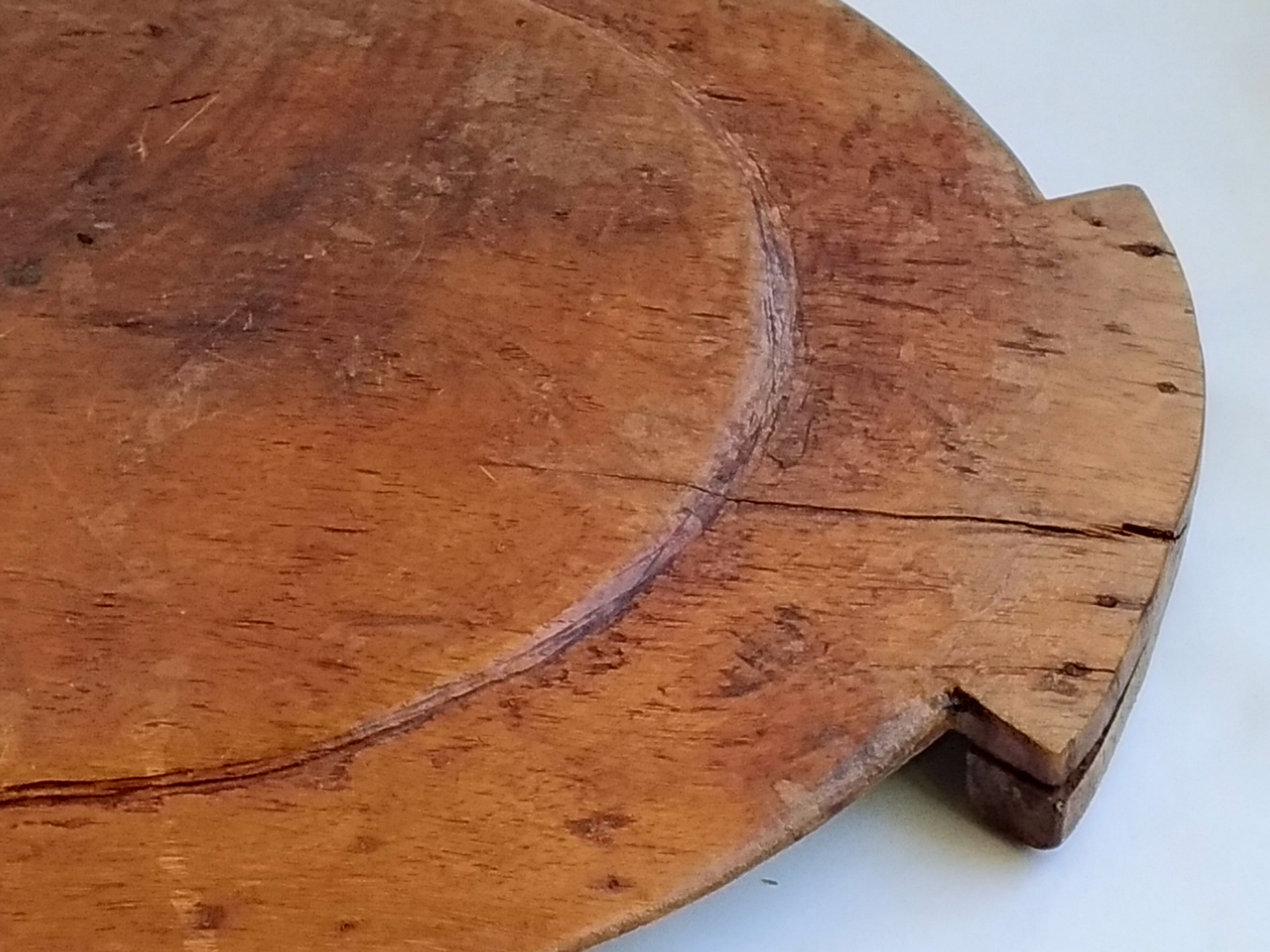 Carved wooden tray 40cm