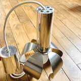 Brushed steel flower suspension