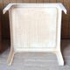 Table basse Prisunic en fibre de verre blanche, années 70