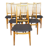 6 chaises de salle à manger danoises 1960