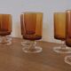 Lot 10 wine glasses Luminarc Cavalier amber