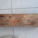 Wall shelf coat rack in old wood