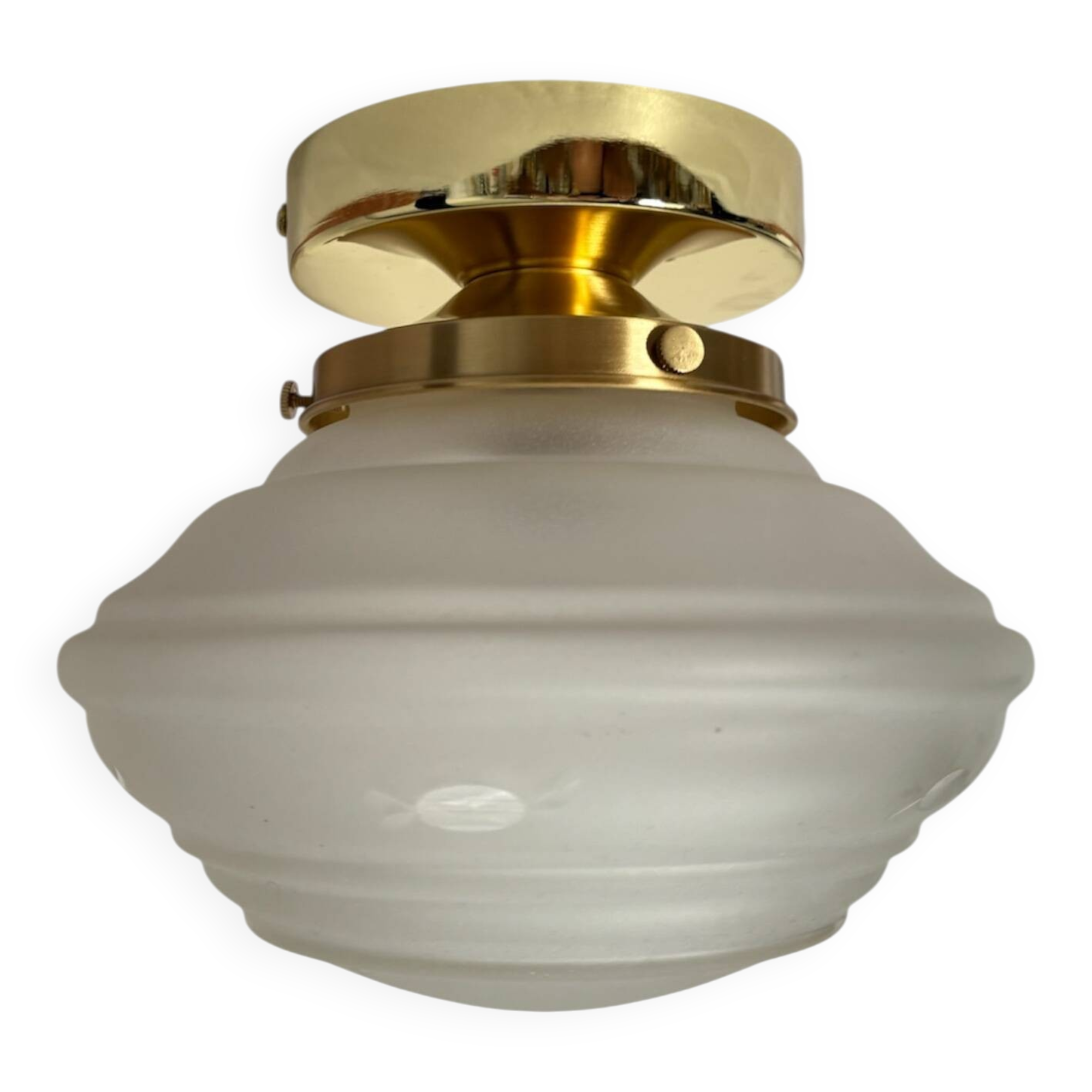 Vintage Art Deco Globe Ceiling Light
