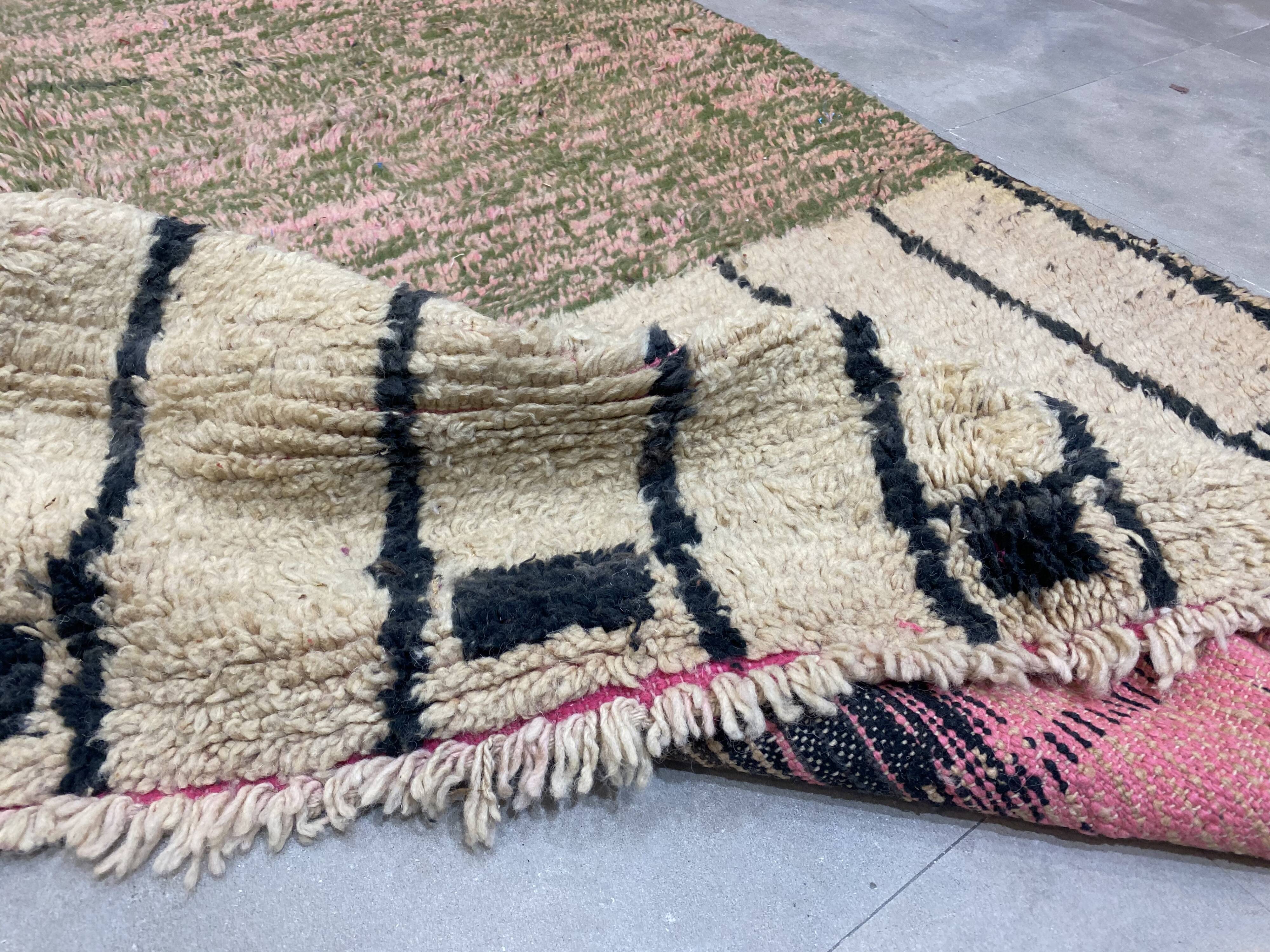 Tapis laine multicolore berbère 170x260cm