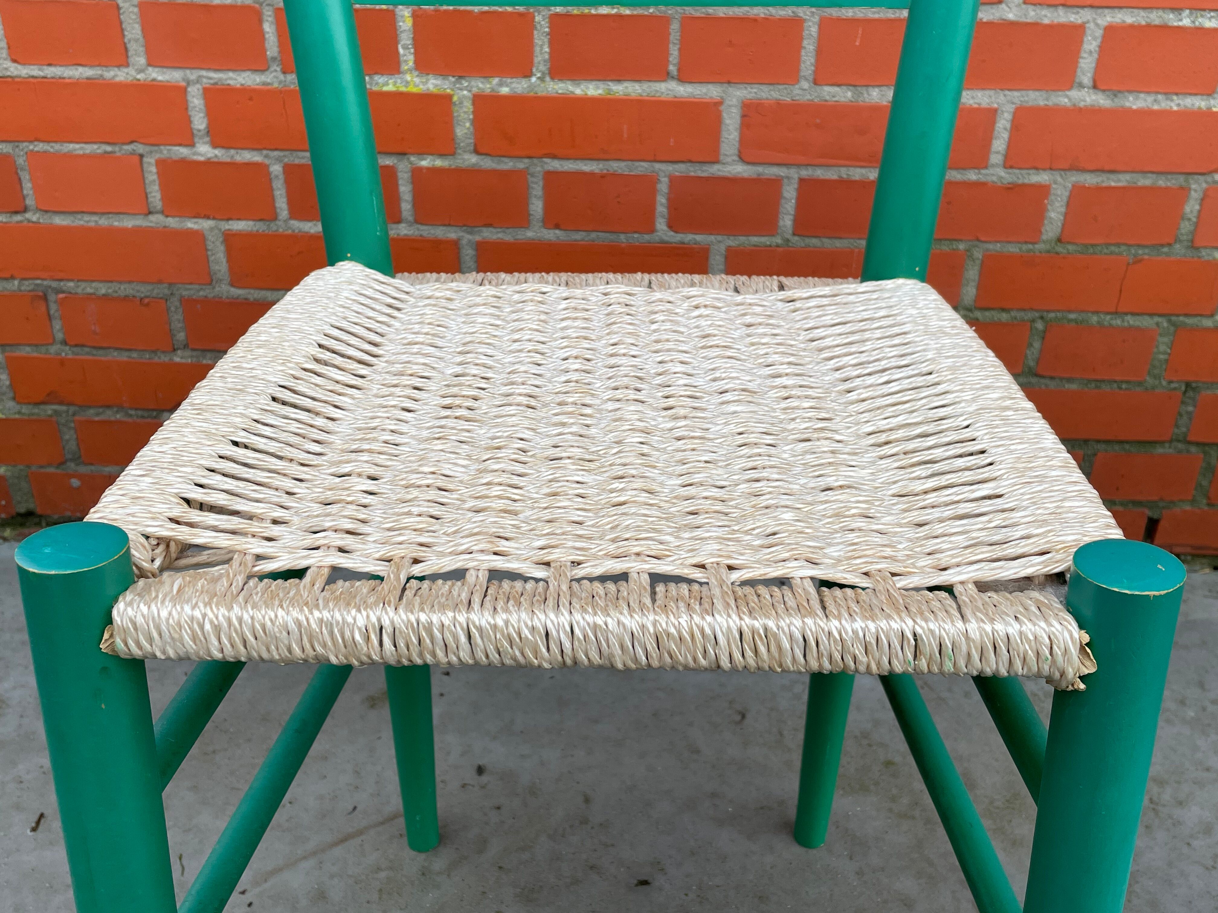 Lot de 4 chaises en bois dans le modèle italien de Chiavari