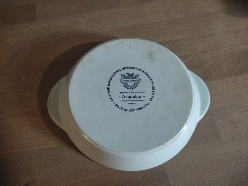 Round dish ears porcelain Villeroy Boch Acapulco dp 1122233