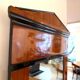 Biedermeier wall mirror with ebonised cherry veneer, South Germany, 1820