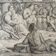 The preaching of Saint John the Baptist Rare three virgins and child golden number