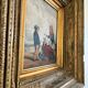 Antique seaside oil painting, c. 1845