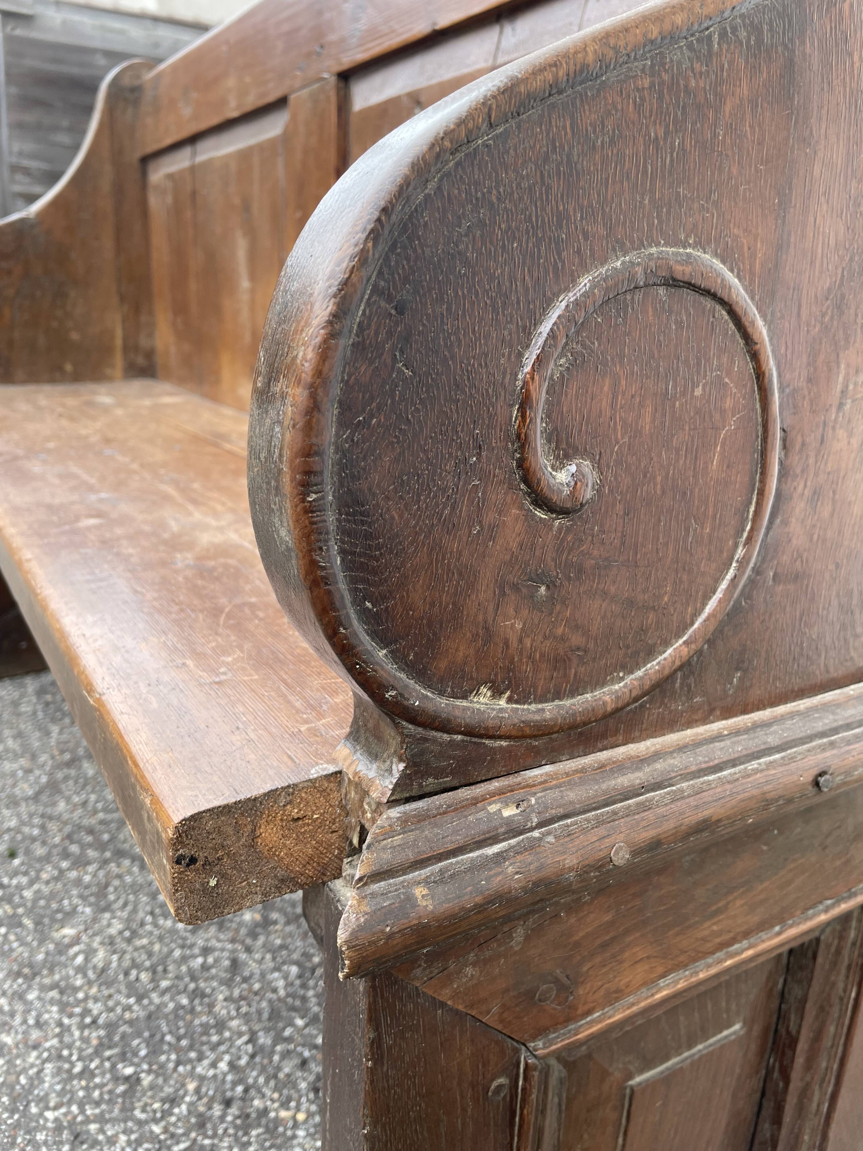 Vintage church pew