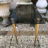 1970 glass coffee table
