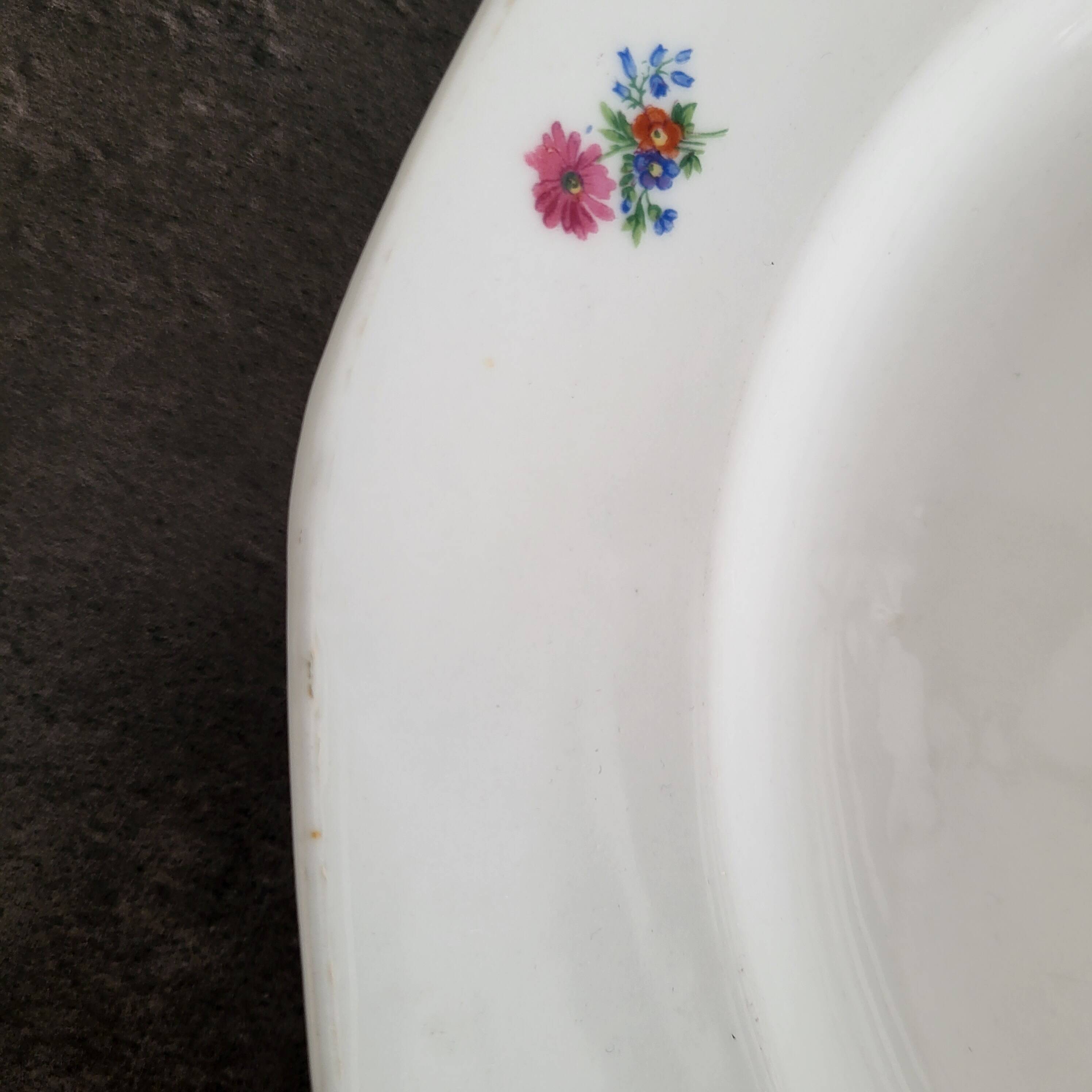 Vintage CH-R floral porcelain plate/dish in excellent condition