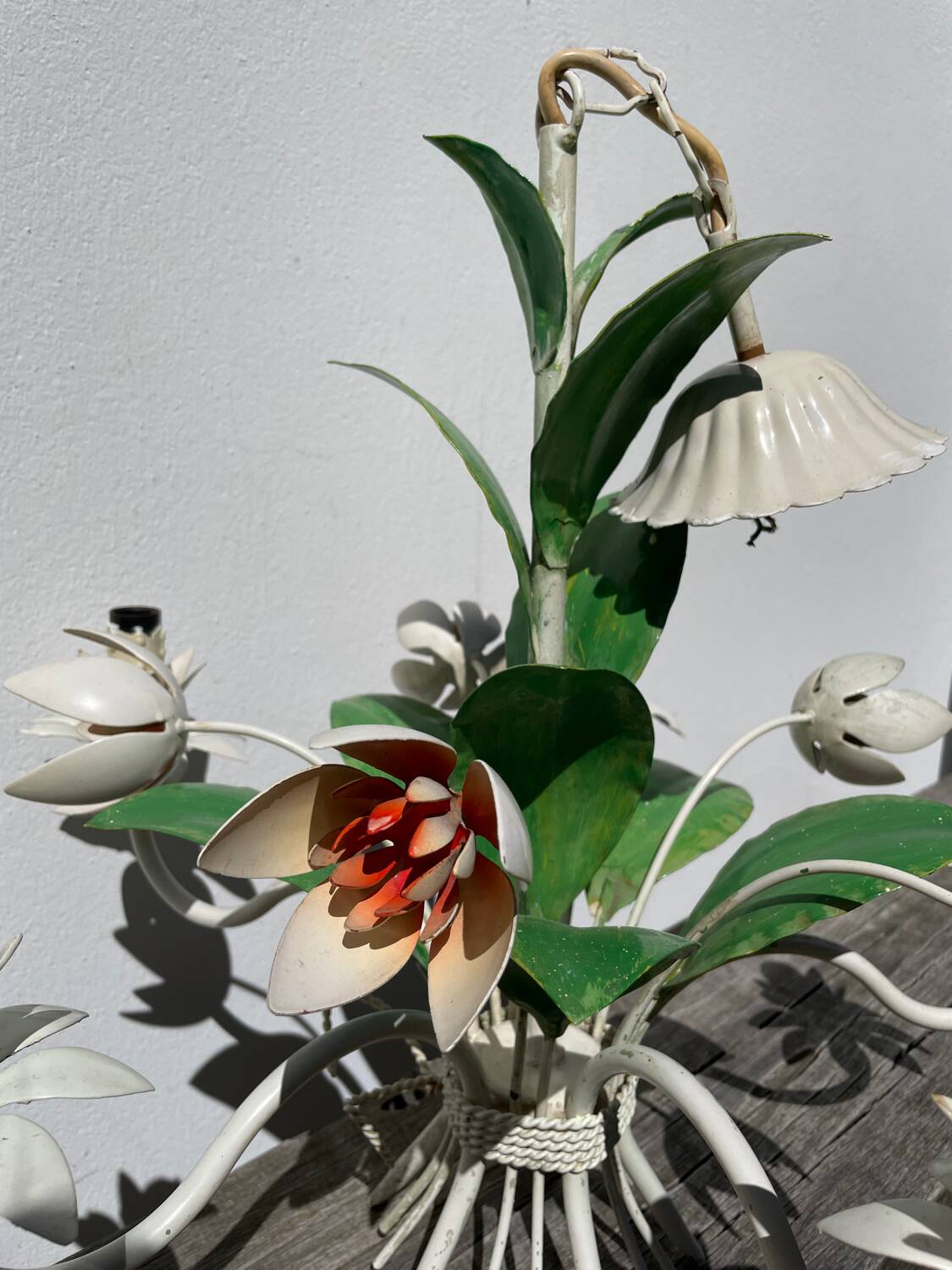 Metal flower bouquet ceiling chandelier