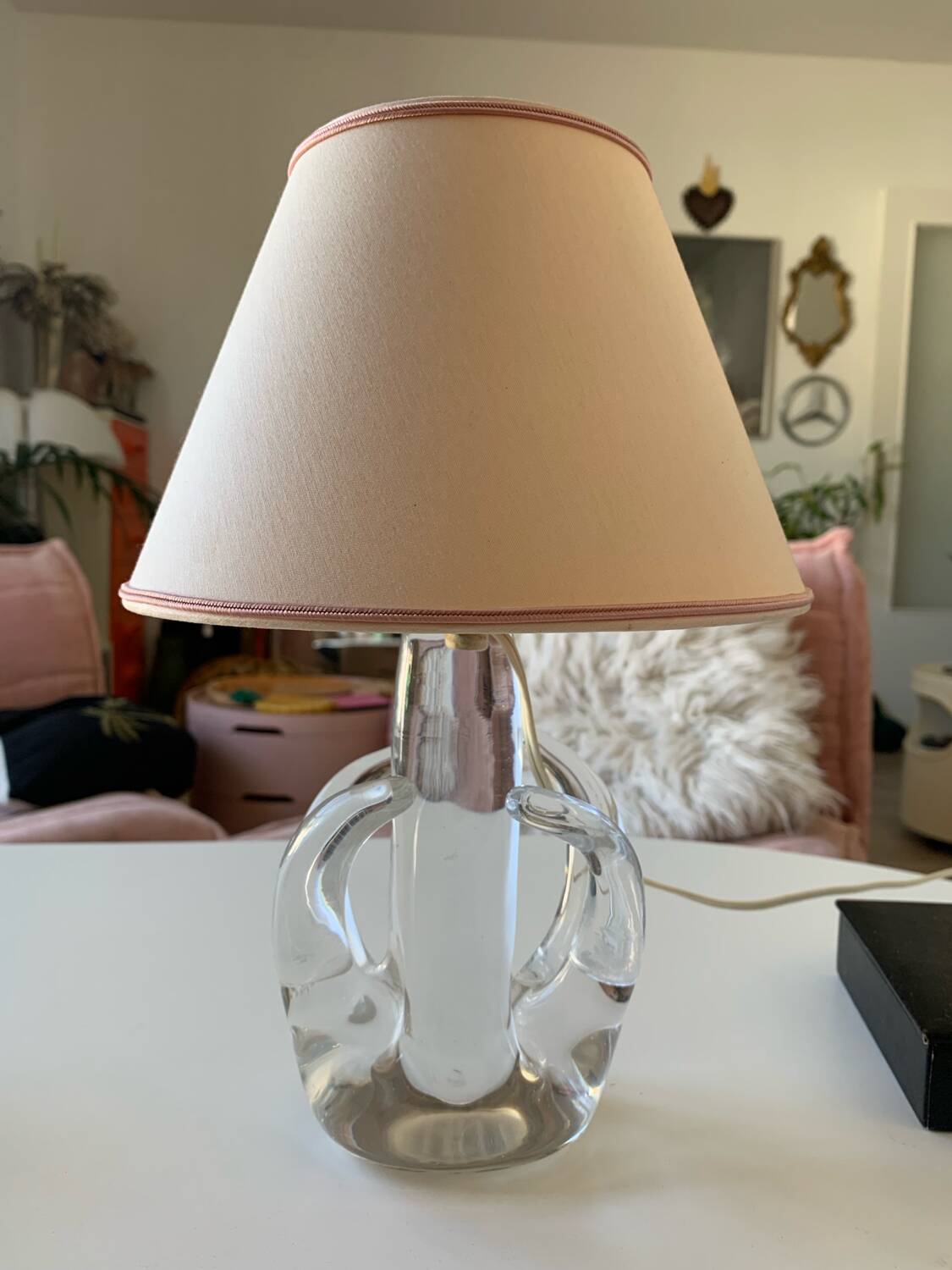 1950s crystal lamp