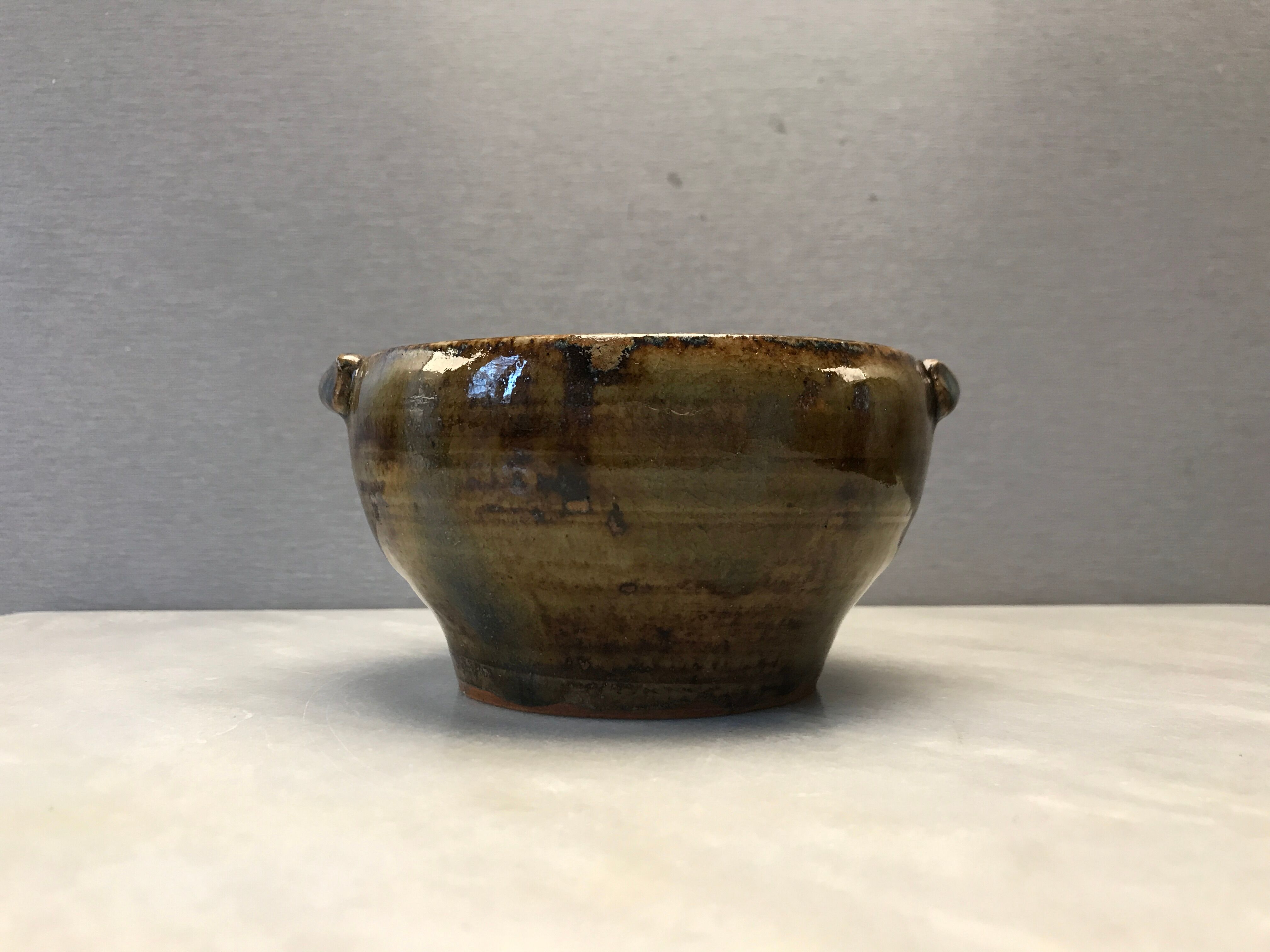 Vintage enamelled sandstone bowls