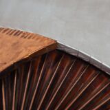 Brutalist mixed metal artwork by Sammy Tsui, 1960s