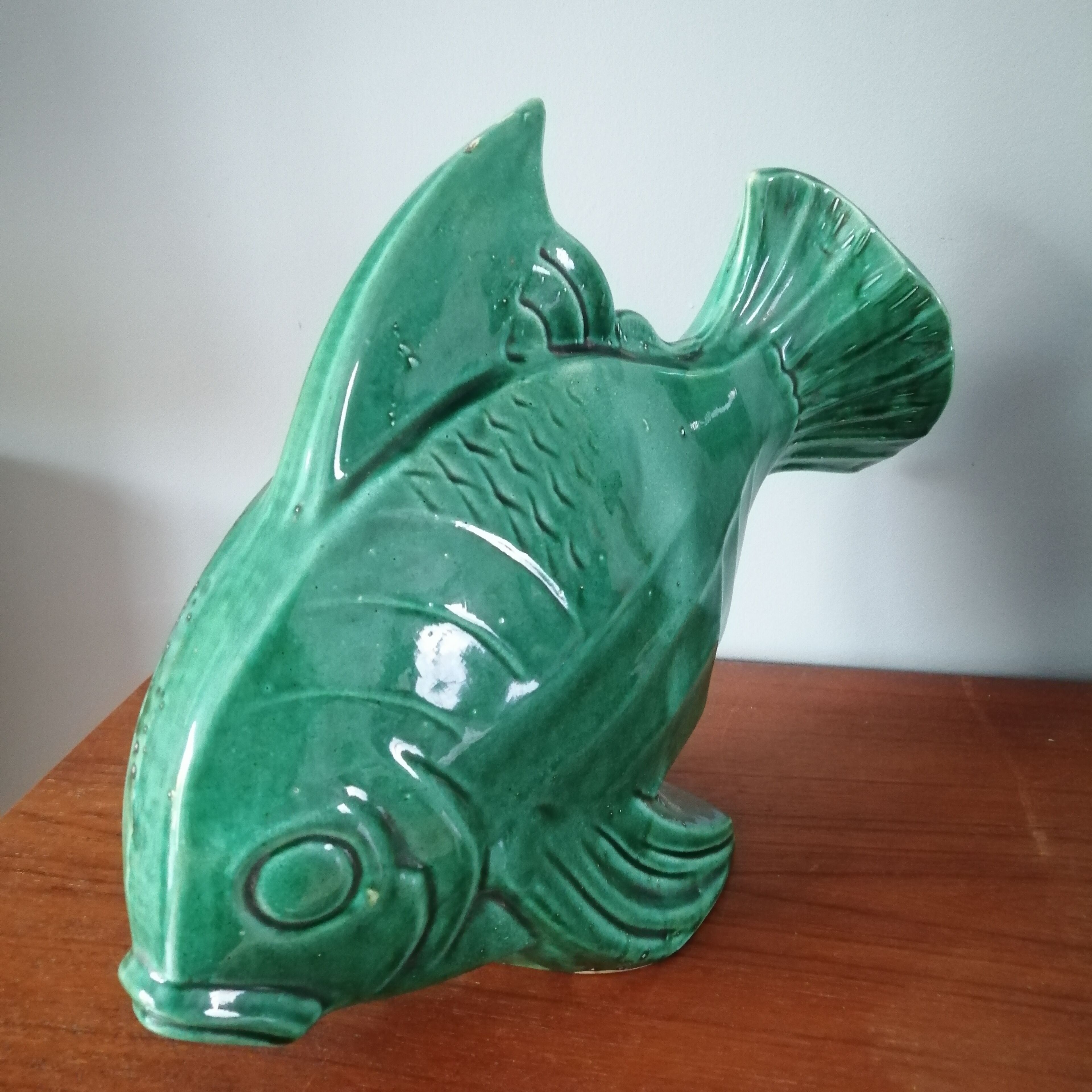 Ceramic fish signed Lejan - Art Deco