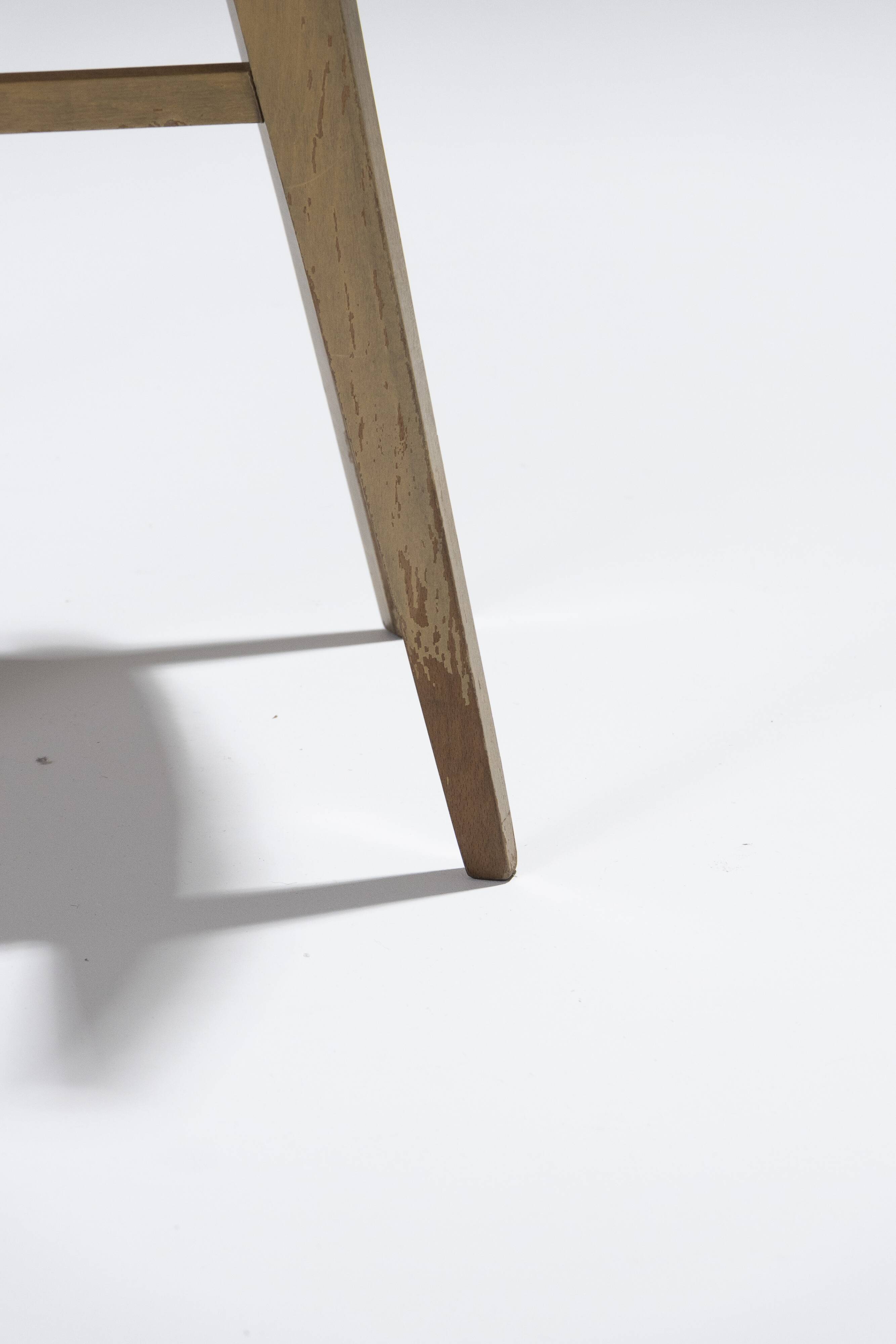 Pair of straw chairs, geneviève pons, 1950s