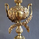 Large antique lamp base 50 cm Napoleon III style – gilded regulus