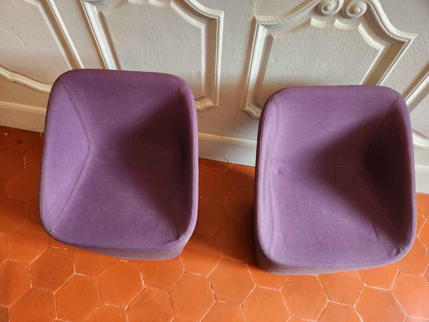 Pair of Log 365 armchairs by Pedrali