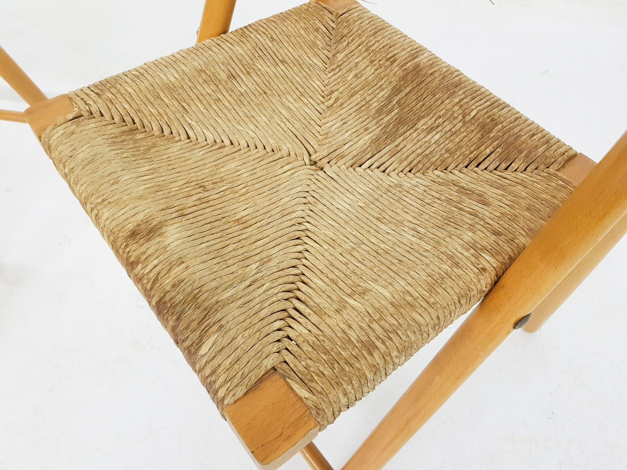 Ensemble de 2 chaises pliantes en hêtre