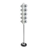 Floor lamp in lacquered metal. 1960s.