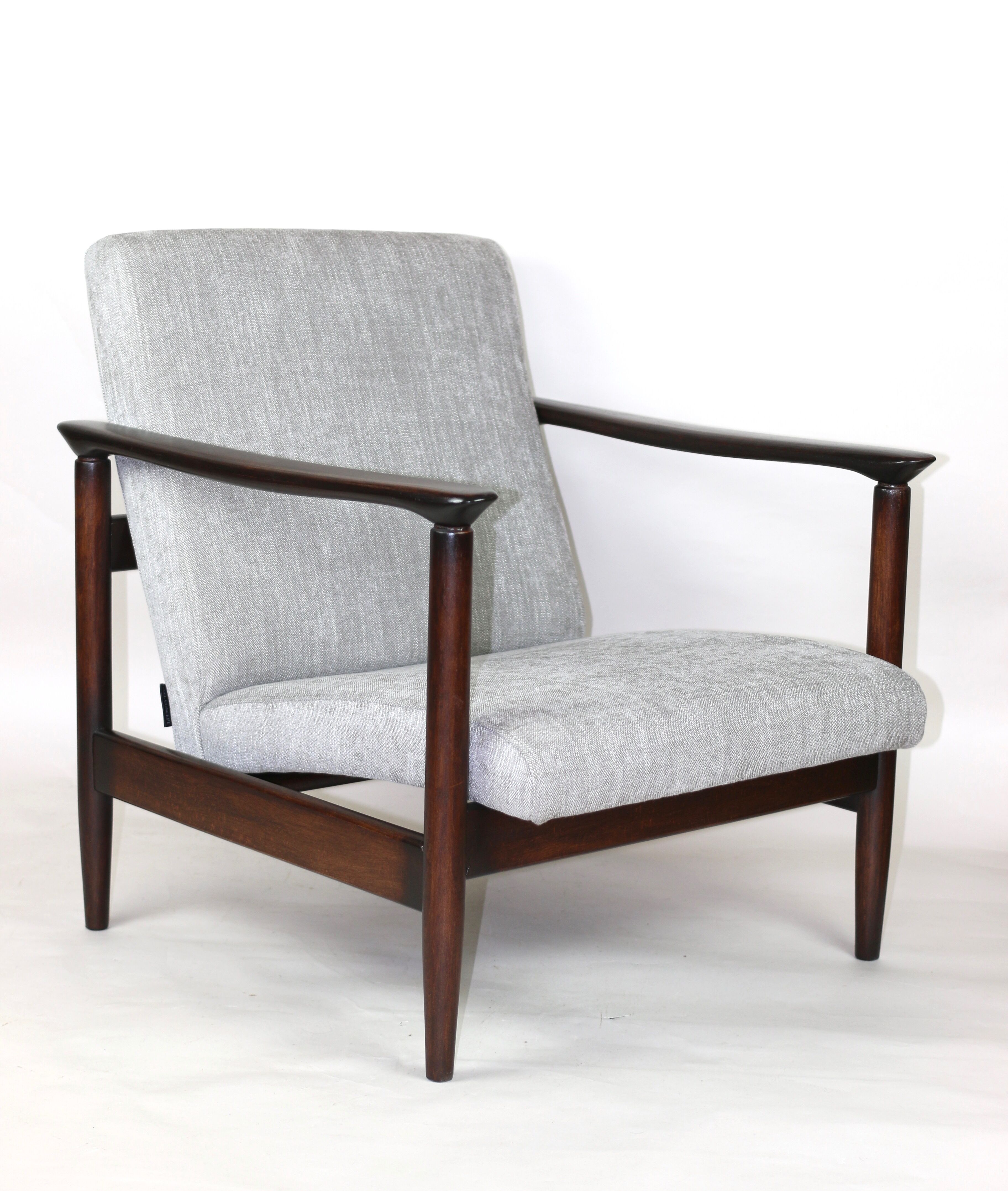 Light Grey Silver Armchair by Edmund Homa GFM-142, 1970s