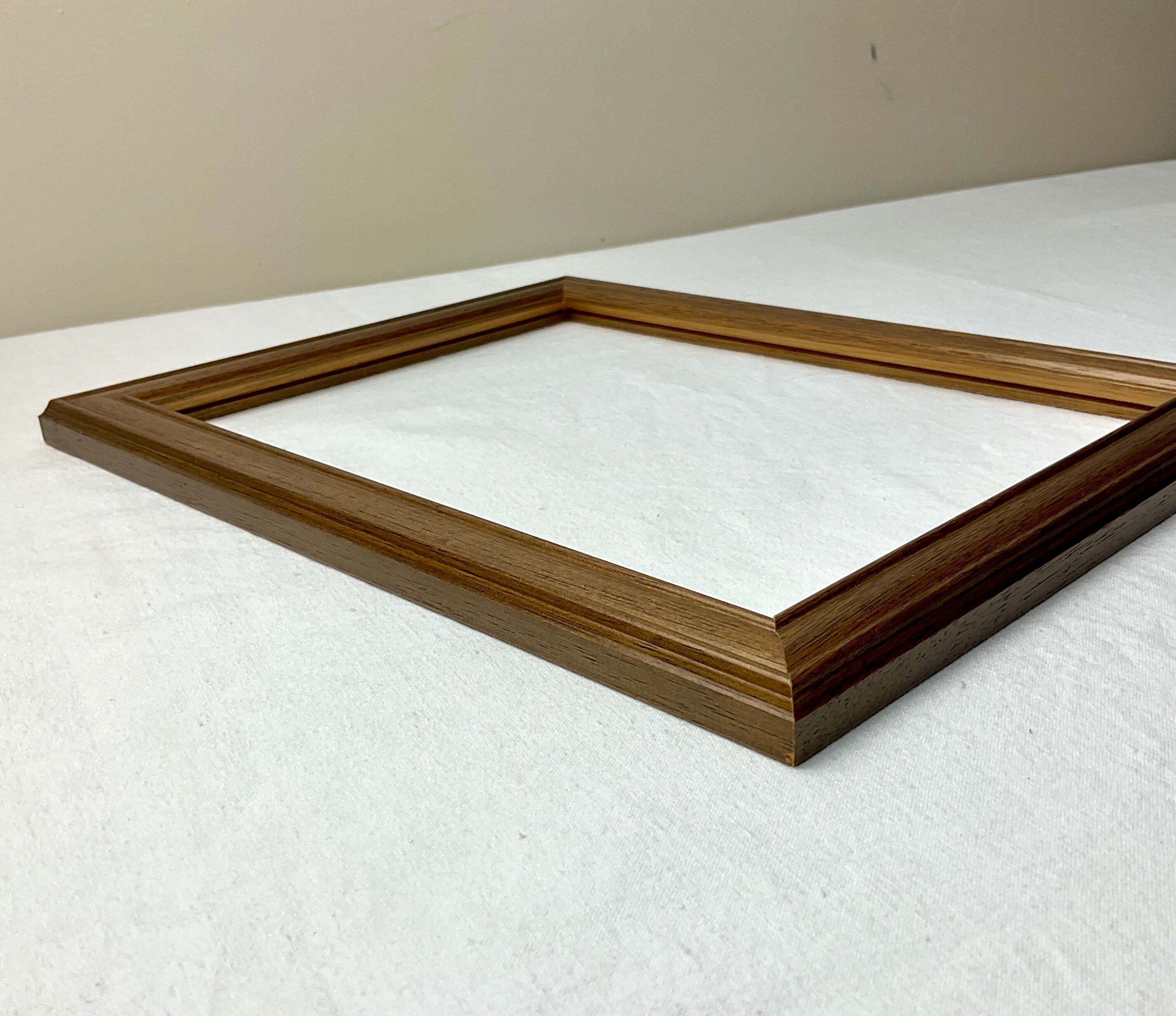 Retro frame in medium oak wood